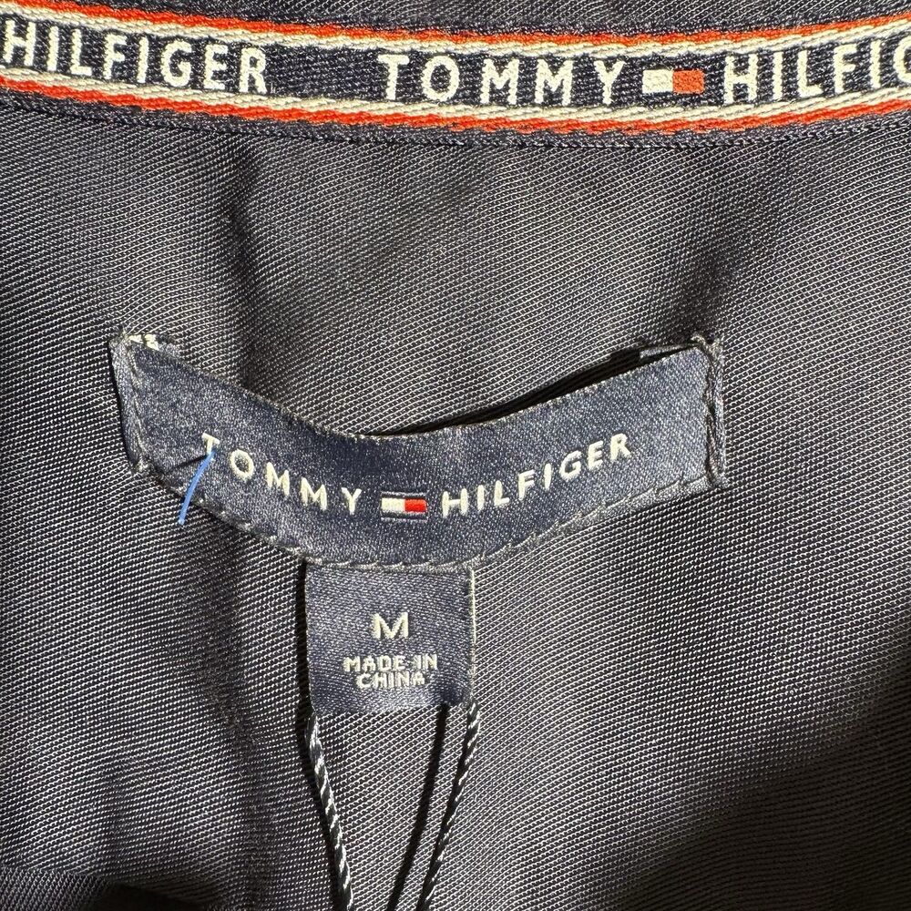Tommy Hilfiger Women’s Navy Zip Front Utility Romper Shorts M NWT Short Sleeves - Picture 6 of 11